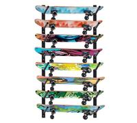 BiJun Skateboard Wall Mount, Snowboard Wall Mount Display, Horizontal Ski Wall Rack, Skateboard Rack Storage Holder Longboard Hanger