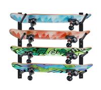 BiJun Skateboard Wall Mount, Snowboard Wall Mount Display, Horizontal Ski Wall Rack, Skateboard Rack Storage Holder Longboard Hanger