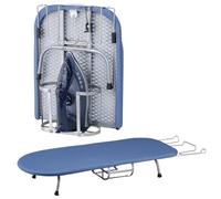 BiJun Small Ironing Board, Ironing Boards Foldable Tabletop Ironing Board Ompact Portable Mini Ironing Boards w/Iron Rest, Set for Dorm Rooms, RVs, Travel Apartments Blue