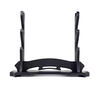 BiJun Sword, Katana Sword Stand, Wood Samurai Sword Stand, Katana Holder, Gladiator Sword Display lightsaber Crusader Knife Hanger Support Rack (3 Tiers)