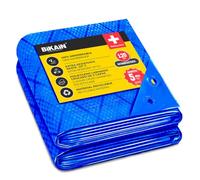 Bikain Waterproof tarp, Polyethylene (PE), Blue, 4 x 6m