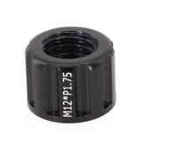 Bike Accessory Reliable Aluminum Bicycle Thru Axle Nut M15 with Various Pitch Threads (M12x1.75mm)