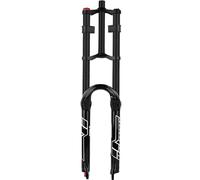 Bike Air Suspension Fork Bicycle Front Fork 27.5" 29" Mountain Bike Double Shoulder Fork 1-1/8" Straight Tube Disc Brake Front Fork 9 * 100Mm QR Travel 150Mm Rebound Adjustale A,29"