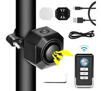 Bike Alarm Vibration Detection with Remote Control, USB Rechargeable Motorcycle Alarm, 7 Levels Adjustable Sensitivity, 110dB Car Alarm with Motion Sensor Anti-Theft Wireless