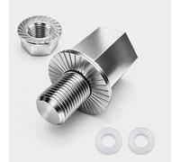 Bike Axle Adapter for Bicycle Trailer Coupling - M10 x 1.0 Thread - Made of Stainless Steel - For Thule, Weber, Croozer & More - Bike Accessory