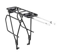 Bike Back Rack Pannier, Adjustable Bicycle Luggage Rack, 20 Inches Rear Carrier with Stability Feature, Alloy Racks with Easy Install, Road Mountain Cycling City Commuting Accessory
