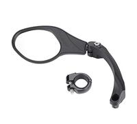 Bike Back View Mirror Free Rotation Bicycle Handlebar Back View Mirror Adjustable Stainless Steel Bike Rearview Mirror Suitable For Handlebar Diameter 22.2mm (left)
