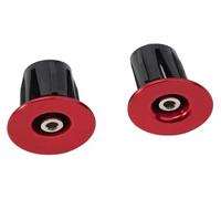 Bike Bar End for MTB Road Bicycle Handlebar 22-24mm AL6061 Aluminum Construction with Engineering Plastic Expansion Design(Red)