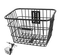 Bike Basket, Front/Rear Heavy Duty Metal Wire Bike Basket Large Capacity Removable for Carrying Dogs, Pets, Grocery, 12x9x10 Inch, Cycling