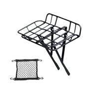 Bike Basket Rack, With Lightweight Aluminum Alloy Frame, 32.5x23.5cm, Bicycle Front Cargo Carrier Rack, Stable Cycling Storage Plat-Form, Adjustable Strut Design, For Touring Commuting Travel