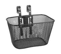 Bike Basket - Weatherproof Metal Hanging Basket, Detachable Handlebar Front Carrier | Rust-Proof Cycling Attachment For Pets Fruit Grocery Shopping And Beach Trips