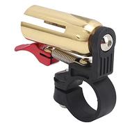 Bike Bell, Bike Bells Bell for Bike Adult Copper Alloy + PP Base Vintage Mountain Bike Handlebar Bell with Hex Wrench for 0.83~0.91in Handlebar Diameter (Gold)