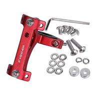 Bike Bottle Cage Adapter Aluminum Alloy Double Headed Bicycle Bottle Cage Extender High Hardness Adjustable Bottle Mount Seat Post Water Bottle Holder with Installation Tool for MTB Road Bike