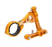 Bike Bottle Cage Adapter, Lightweight and Adjustable for 22 2 31 8mm Mounts, Ideal for Cyclists on the Move (Golden)
