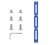 Bike Bottle Cage Hole Position Adjuster Aluminum Alloy for Small Frames with Multiple Screw Fixing Points (Blue)
