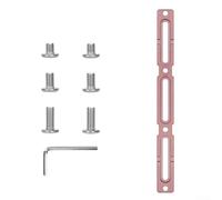 Bike Bottle Cage Hole Position Adjuster Aluminum Alloy for Small Frames with Multiple Screw Fixing Points (Pink)