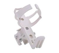 Bike Bottle Holder Outdoor Mountain Bicycle Water Bottle Holder Cage Cup Rack Cycling Quick Release Handlebar Component Support(White)