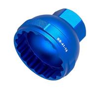 Bike Bottom Bracket Wrench Tool - 16" Aluminum Bottom Bracket Socket | Remover with Plug Adapter | Crank Bearing Removal Tool for Bikes