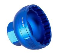 Bike Bottom Bracket Wrench Tool - 16" Aluminum Bottom Bracket Socket | Remover with Plug Adapter | Crank Bearing Removal Tool for Bikes