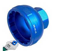 Bike Bottom Bracket Wrench Tools - 40.2 cm Aluminum Alloy Bottom Bracket Cap | Remover with Socket Adapter | Tools for removing crank bearings mountain bikes and rac