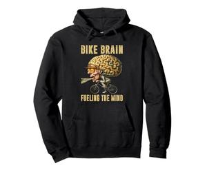 Bike Brain Fueling the Mind - Cycling Brain Pullover Hoodie