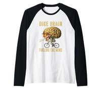 Bike Brain Fueling The Mind - Cycling Brain Raglan Baseball Tee