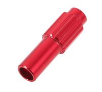 Bike Brake Adjuster Screw, Aluminium Alloy Midsection Fine Adjustment | Bicycle and Folding Bike Use, High Precision Control, Red Finish, Versatile Compatibility