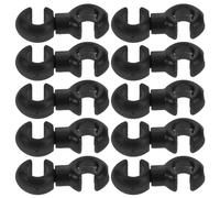 Bike Brake Cable Clip Center Rotating Dual Line Hooks, 10pcs
