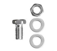 Bike Brake Cable Fixing Screw 15mm Metal Hex Nut | 12mm compact size, silver finish, lightweight 6g, ideal for tight spaces, secure cable hold(A)