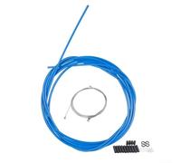 Bike Brake Cable Set, 1 Pair Front and Rear, Mechanical Brake Cable for Road and Folding Bikes, PVC and High-Carbon Steel Wire, Rust-Resistant and Weatherproof Housing for Easy Installation(Blue)