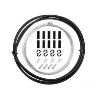 Bike Brake Cable Set Steel Inner Wire Housing Kit | Steel inner wire, polymer outer housing, smooth braking action, fits most bikes, black color option(B-Black)