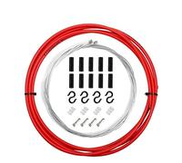 Bike Brake Cables Bicycle Brake Cable Housing Group Set MTB Mountain Bike Derailleur Shifter Lever Cables Cap Cycling Protector(Shifter Red 4mm)