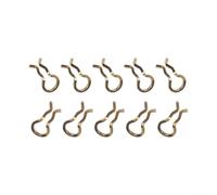 Bike Brake Caliper Spring Clips 10-Pack for XT for SLX for XTR Bicycle Pad Pin Stainless Steel 31x5.5x2.8mm(Yellow)