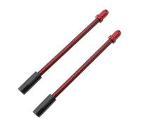 Bike Brake Drum Bicycle V Brake Elbow Noodle V-Brake Caliper Cable Flexible Hose Spring Bend Pipe Folding Bike Cable Guide(Red 2pcs)