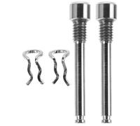 Bike Brake Pad Pin Clip 4Pcs Titanium with Retaining Spring for Calipers | Corrosion Resistant Alloy Component, Silver Finish, Suitable for Mountain Bikers, Mechanics, Maintenance and Technical Trail