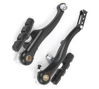 Bike Brakes Set, 1 Pair Universal V Brake Front and Rear Set, Mountain Bicycle Cycling Aluminium Alloy V Brake Set Front Rear for Most Bicycle, Road Bike, Black