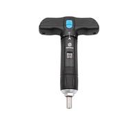 BIKE BROZ 1/4" Torque Wrench for Bicycle, Motorcycle, Etc 2-8 Nm | Small Torque Screwdriver with Cross, Slot, Torx and Hex T-Shaped Drill Bit Set for Travel | 70003