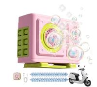 Bike Bubble Machine AC Outdoor Unit Bicycle Decor Toy with LED Light