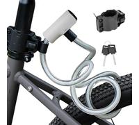 Bike Cable Chain Lock - Heavy Duty Protective Cycling Accessory, Long Anti-Theft Safety Lock with Keys and Mounting on Road Mountain Bicycle