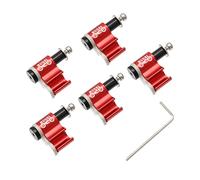 Bike Cable Guide Hydraulic Brake Line Holder Hose Wire,Red 21.5x20mm