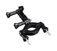 Bike Camera Mount for GoPro Action Camera, Stem Seatpost Clamp 25-50mm | Hand tight thumb screws | two pivot arms | no drilling | kit only, no cam supplied