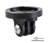 Bike Camera Mount Male Holder Adapter Compatible with Edge Computer Interface, ABS Material with 2 Wrenches for Cycling Sports Action Cameras, Black(Female)