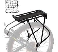 Bike Cargo Rack for 26"-29" Frames, With Net & Reflective Universal Adjustable Bicycle Rear Luggage Touring Carrier Racks 25kg Capacity Mountain Road Bike