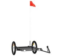 Bike Cargo Trailer Bicycle Trailer Utility Cargo Trailer Black Iron vidaXL