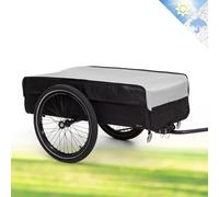 Bike Cargo Trailer Tag Along Attachment Foldable Luggage Storage Carrier Grey