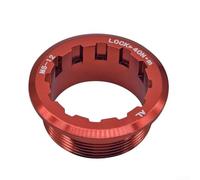 Bike Cassette Lockring Flywheel Cover Made of CNC Aluminum Alloy For MicroSpline 12 Speed Bicycle Component Black Red Golden 32x13mm(Red)