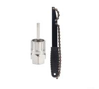 Bike Cassette Removal Tool Set Chain Whip Wrench(black 3)