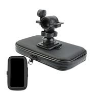 Bike Cell Phone Mounts, Handlebar Phone Holder | Handlebar Mounted Cell Phone Holder - Rotating Motorcycle Phone Holder with Waterproof Pouch for Bikes