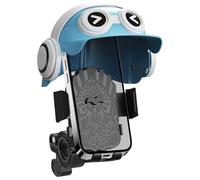 Bike Cellphone Holder - Bicycle Phone Holder with Mini Helmet Design | Consumer Electronics PP Handlebar Distinctive Style, Ideal for GPS Viewing Video Cycling Adventure, 11x6cm