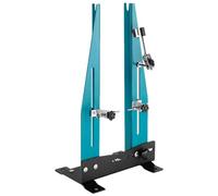 Bike Centering Kickstand - Adjustable Wheel Center Support by Home Mechanic - Great Rim Centering Tool with Free Spoke Keys and Heavy Duty Base